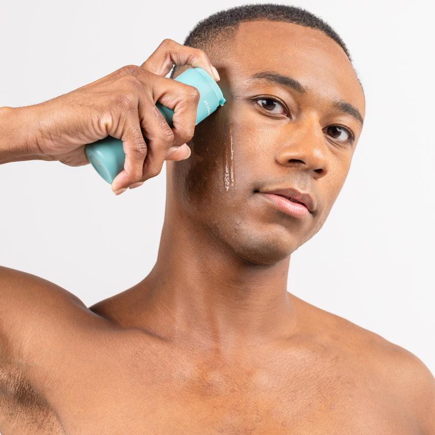 Applying Soothify Serum as part of a morning skincare routine